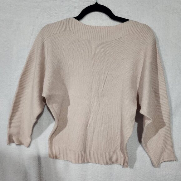 Joan Vass Womens Bat Wing Sweater Light Academia - Picture 1 of 8